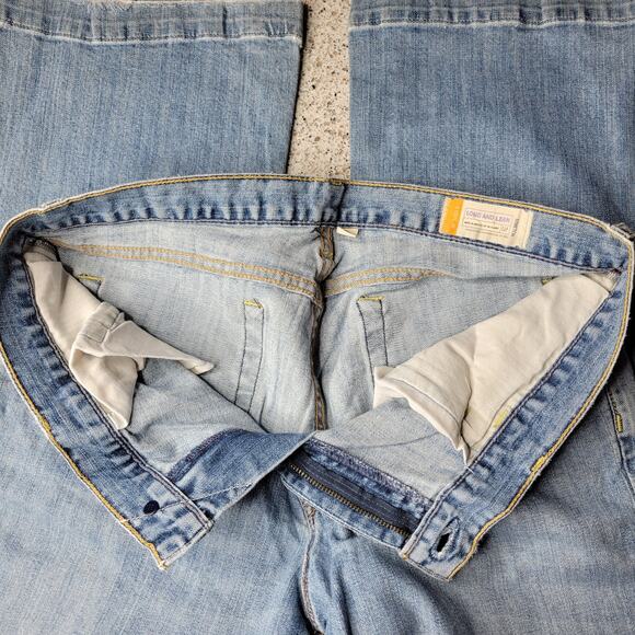 GAP 1969 Womens Long & Lean 54023 Stretch Flare Mid-Rise Light Denim Jeans✨️12R - Picture 7 of 12